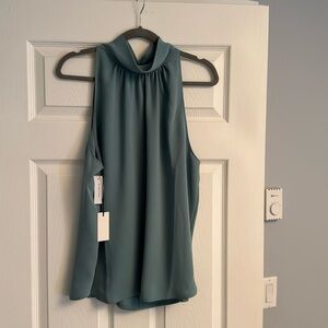 Elegant Blue Sleeveless Top